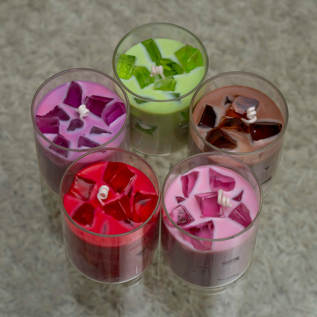 Collection bougies latte