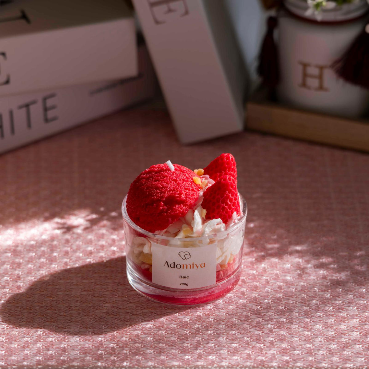 Bougie fraisier gourmand
