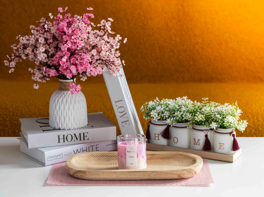 Bougie latte fraise