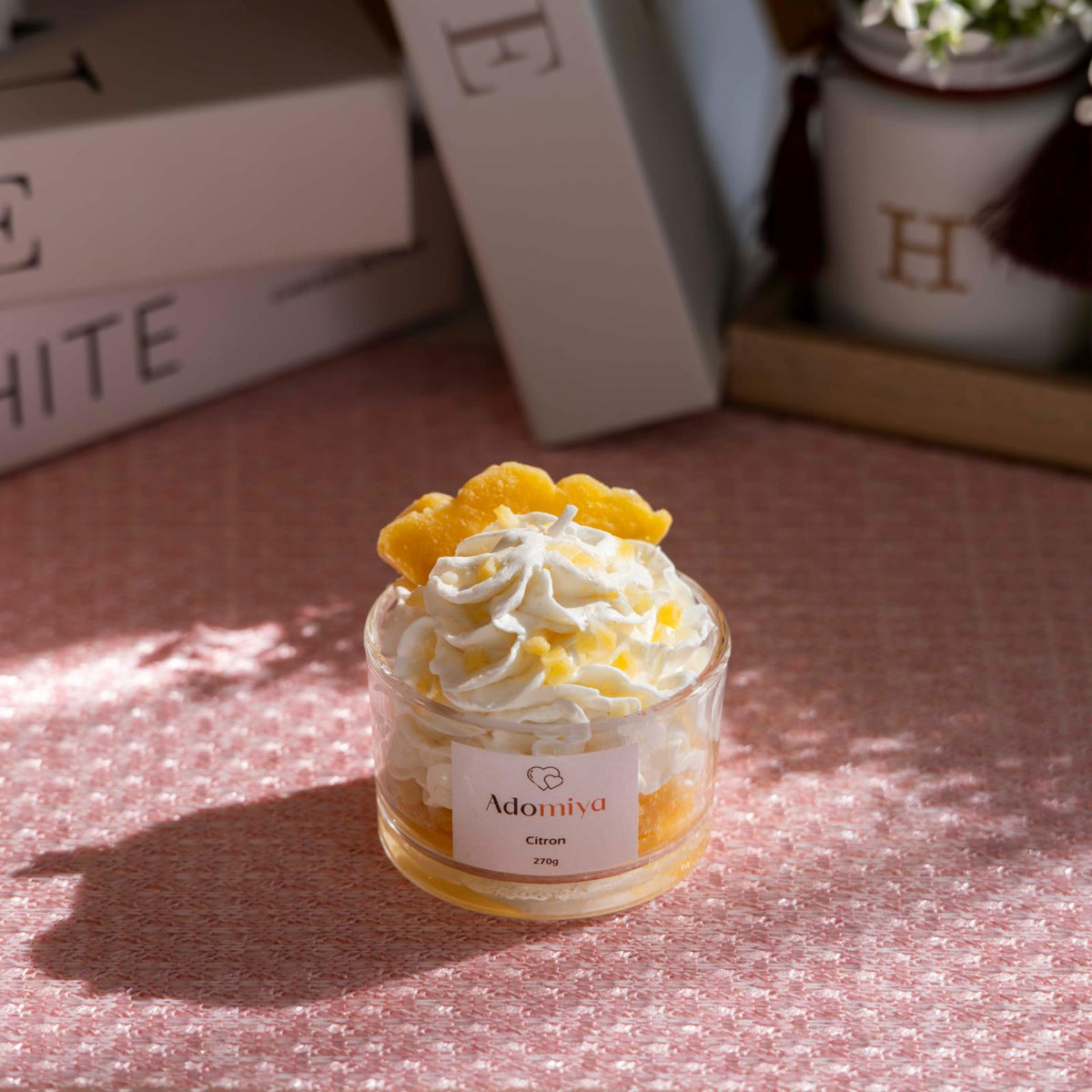 Bougie citron gourmande